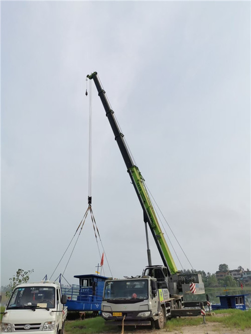 巴南区桥梁建设吊装案例